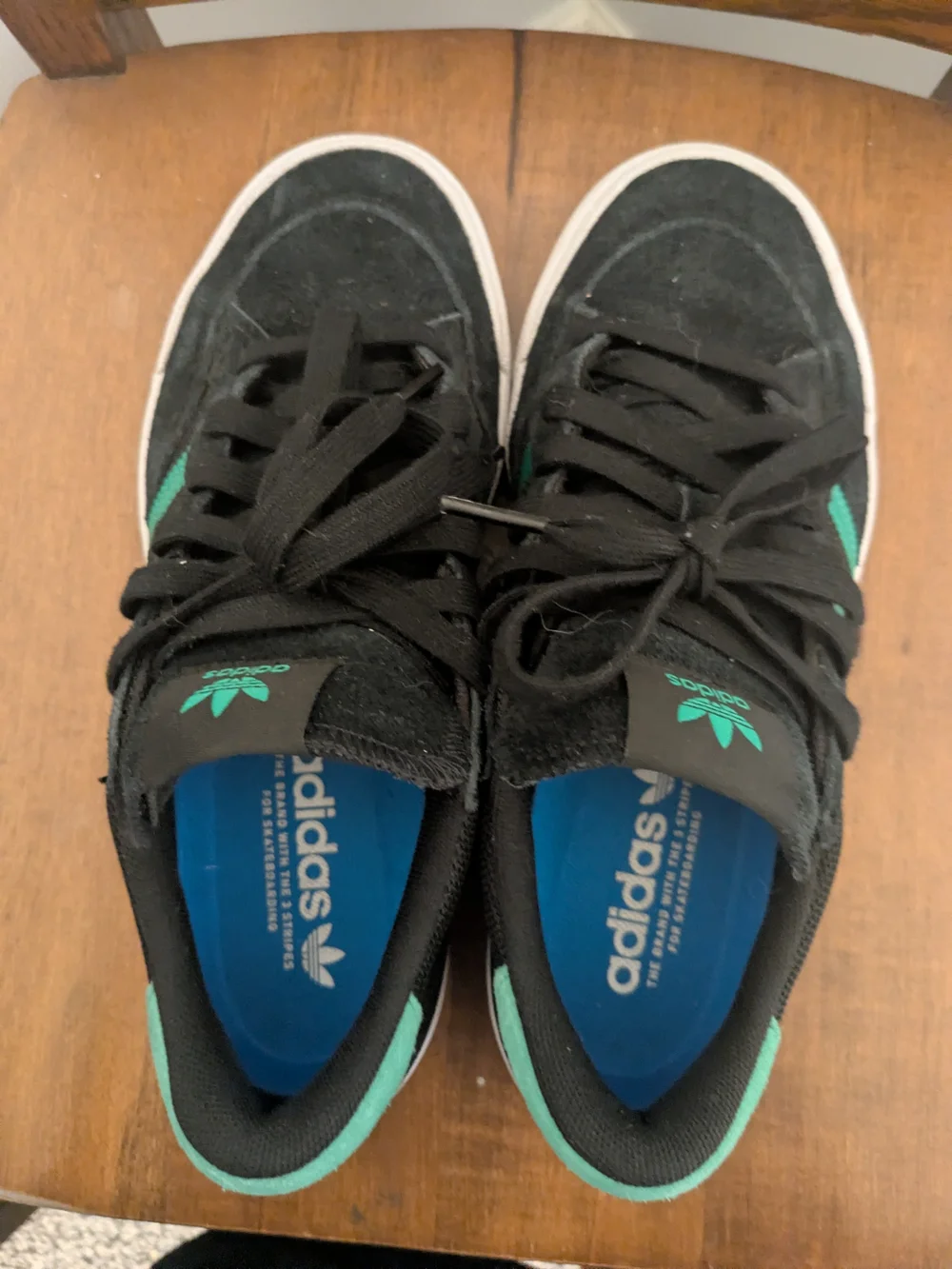 adidas black suede